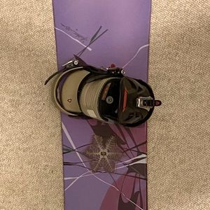Burton Feather Snowboard with Mission Bindings